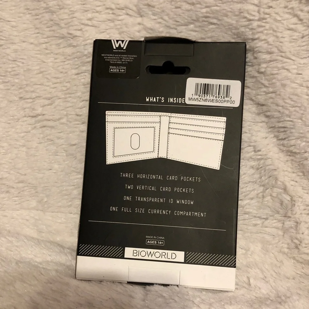 Westworld Tan Embossed Bifold Wallet NWT
